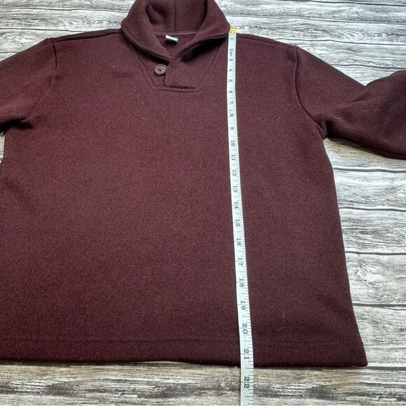Old Navy Youth Kids Boy's Sweater Fleece Sweatshirt L LG Large 10 12 Burgundy - Picture 9 of 10